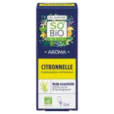 SO BIO ETIC Huile essentielle biologique à la citronnelle