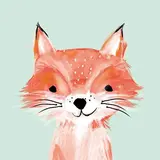 Paperproducts Design Serviette en papier Renard, 20 serviettes de 33 x 33 cm