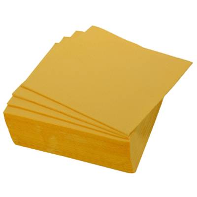 Homea Serviette Jaune, 38 x 38 cm 40 serviettes