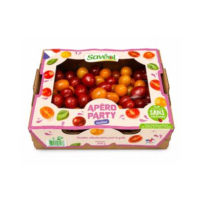 Saveol Tomate cerise Méli Mélo, Barquette Format Familial de 1 kilo