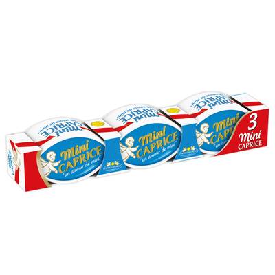 Caprice des dieux Minis fromages à pâte molle, 3 portions - 150g