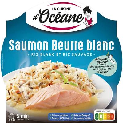 La Cuisine d'Océane Saumon beurre blanc riz sauvage, 300g
