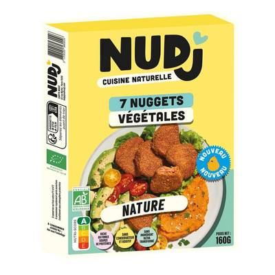 Nudj Nuggets végétales bio nature, 7 pièces - 160g