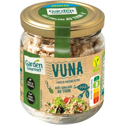 Garden Gourmet VUNA Protéines de Pois aromatisé goût Thon, 175g