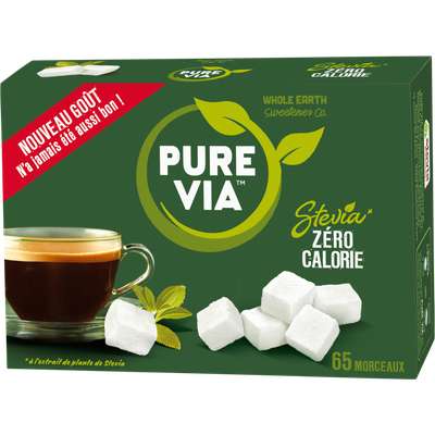 Stevia en morceaux, Pure Via (x 65, 130 g)