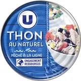 Thon entier listao naturel pêché à la ligne, U (312 g)