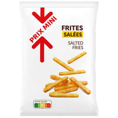 Frites salées, Prix Mini (80 g)