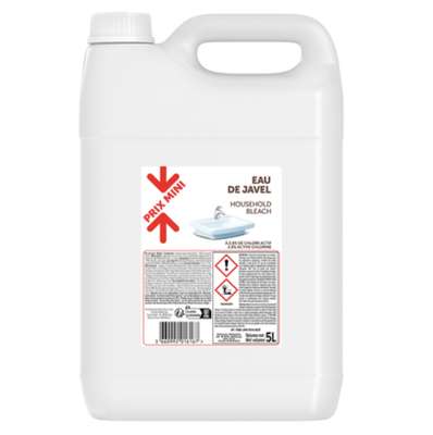 Eau de javel, Prix Mini (5 L)