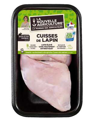 Cuisses de lapin, La Nouvelle Agriculture (x 2, 400 - 450 g)