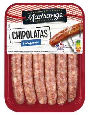 Chipolatas, Madrange (x 6, 330 g)