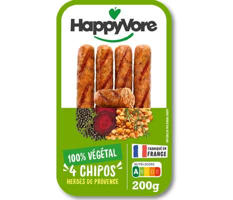 Chipos végétales aux herbes de Provence, HappyVore (x 4, 200 g)