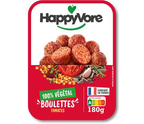 Boulettes tomates & herbes de Provence végétales et gourmandes, HappyVore (x10, 180 g)