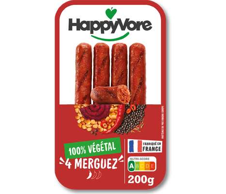 Merguez végétales & gourmandes, HappyVore (x4, 200 g)