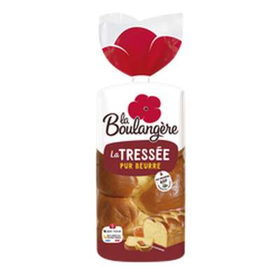 Brioche tressée pur beurre, La Boulangère (800 g)