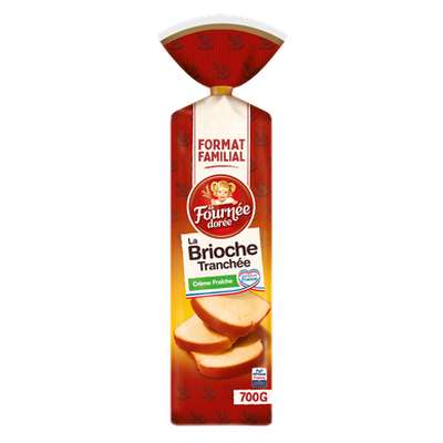 La brioche tranchée crème fraîche, La Fournée Dorée  (700 g)