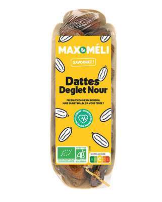 Dattes Deglet Nour BIO, Max & Méli (250 g), Tunisie