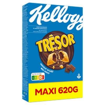 Céréales Trésor chocolat au lait, Kellog's (620 g)