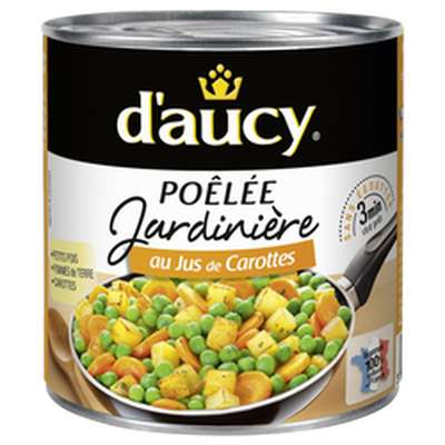 Poêlée jardinière au jus de carottes, D'aucy (290 g)
