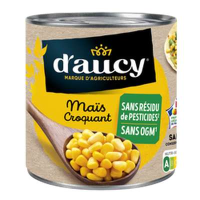 Maïs croquant sans résidu de pesticides, d'Aucy (285 g)