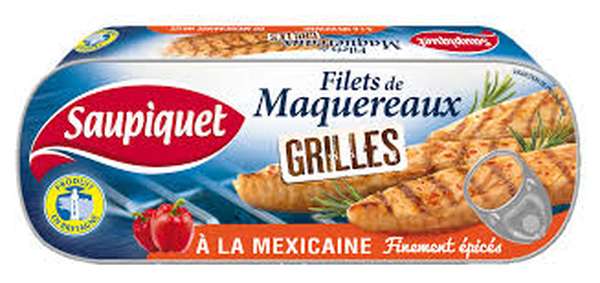 Filets de maquereaux Grillés à la Mexicaine, Saupiquet (120 g)
