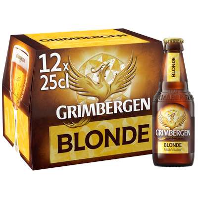 Pack de bière blonde, Grimbergen, 6.7° (12 x 25 cl)