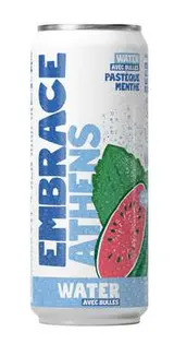 Eau pétillante pastèque/menthe - Athens, Embrace (33 cl)
