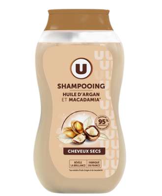 Shampooing Cheveux secs, huile d'argan & macadamia, U (250 ml)