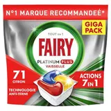 Tablette lave-vaisselle Platinum plus, Fairy (x 71)