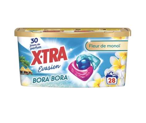 Lessive trio-capsules Évasion Bora Bora, X-Tra (x 28)
