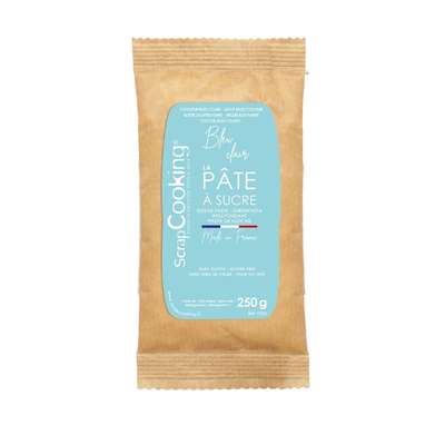 Sachet Pâte à sucre Bleu Clair, Scrapcooking (250g)