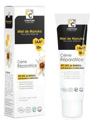 Crème réparatrice au miel de manuka IAA 10+ BIO, Comptoir & Compagnies (40 ml)