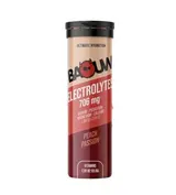 Pastilles électrolytes pêche et fruit de la passion, Baouw (x 10 pastilles, 50 g)