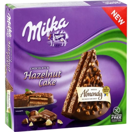 Gâteau noisettes chocolat 6/8 parts MILKA