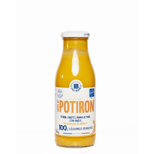 Soupe Potiron Carottes Pommes De Terre Crème Fraîche 100% Légumes Français ILE BLEUE