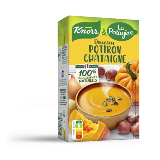 Soupe Velouté Potiron Châtaigne Carotte KNORR & LA POTAGERE