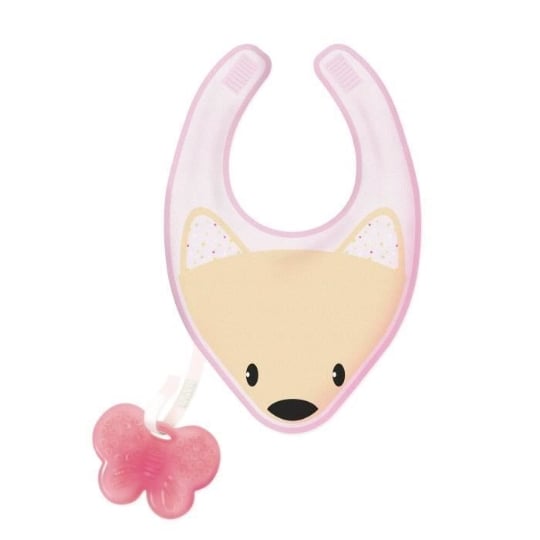 Chicco-bavoir De Dentition Fresh Rose 4m+ CHICCO