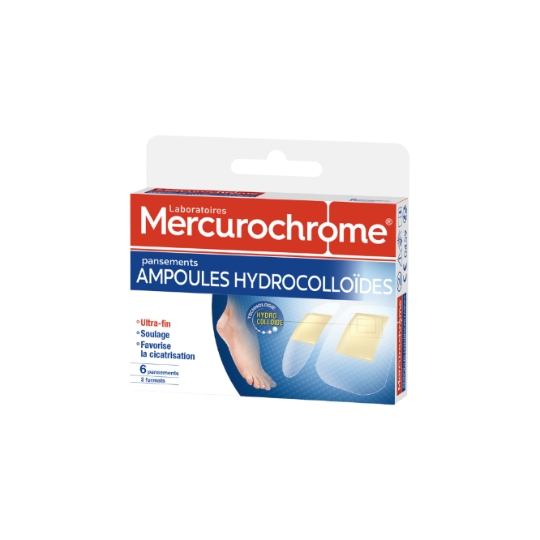 Pansements Hydrocolloïdes Ampoules MERCUROCHROME