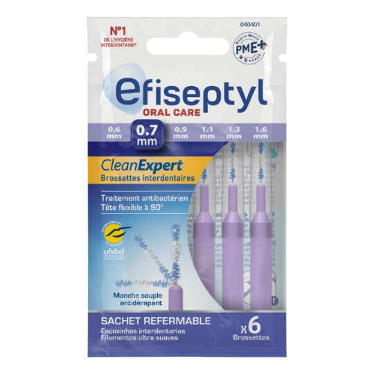 Brossettes Interdentaire Clean Expert 0.7 Mm EFISEPTYL