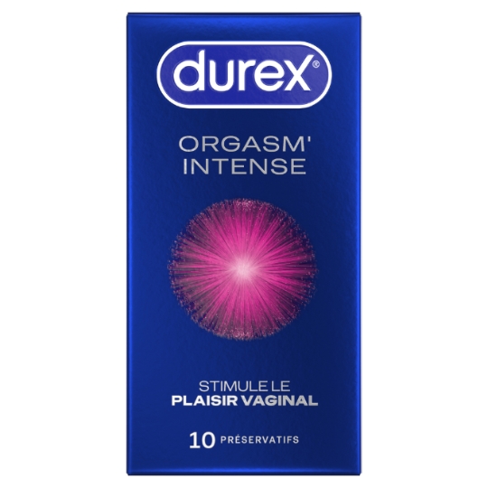 Préservatifs Perlés et Nervurés Gel Stimulant Chaud Froid Orgasm'Intense DUREX