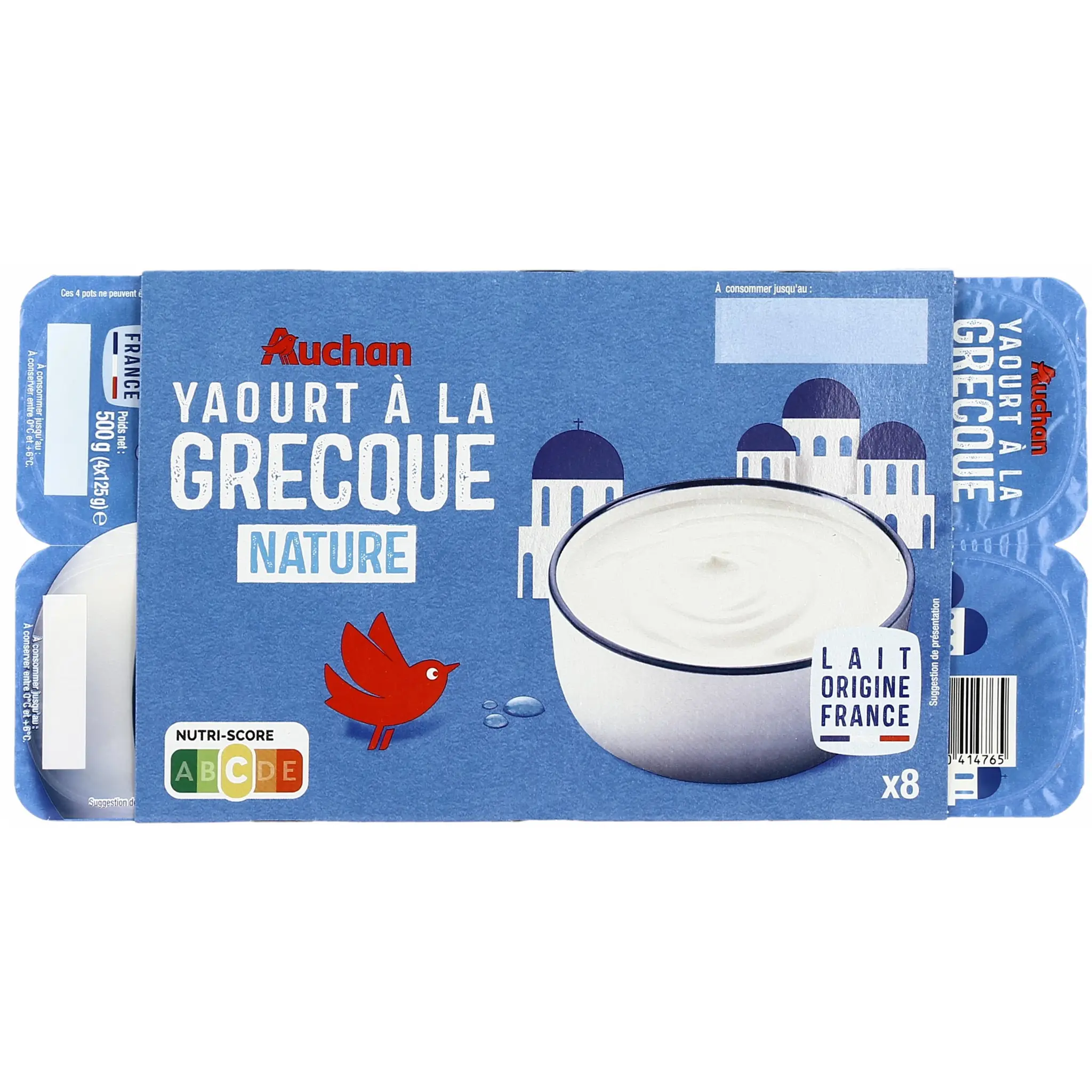 AUCHAN Yaourt à la grecque nature