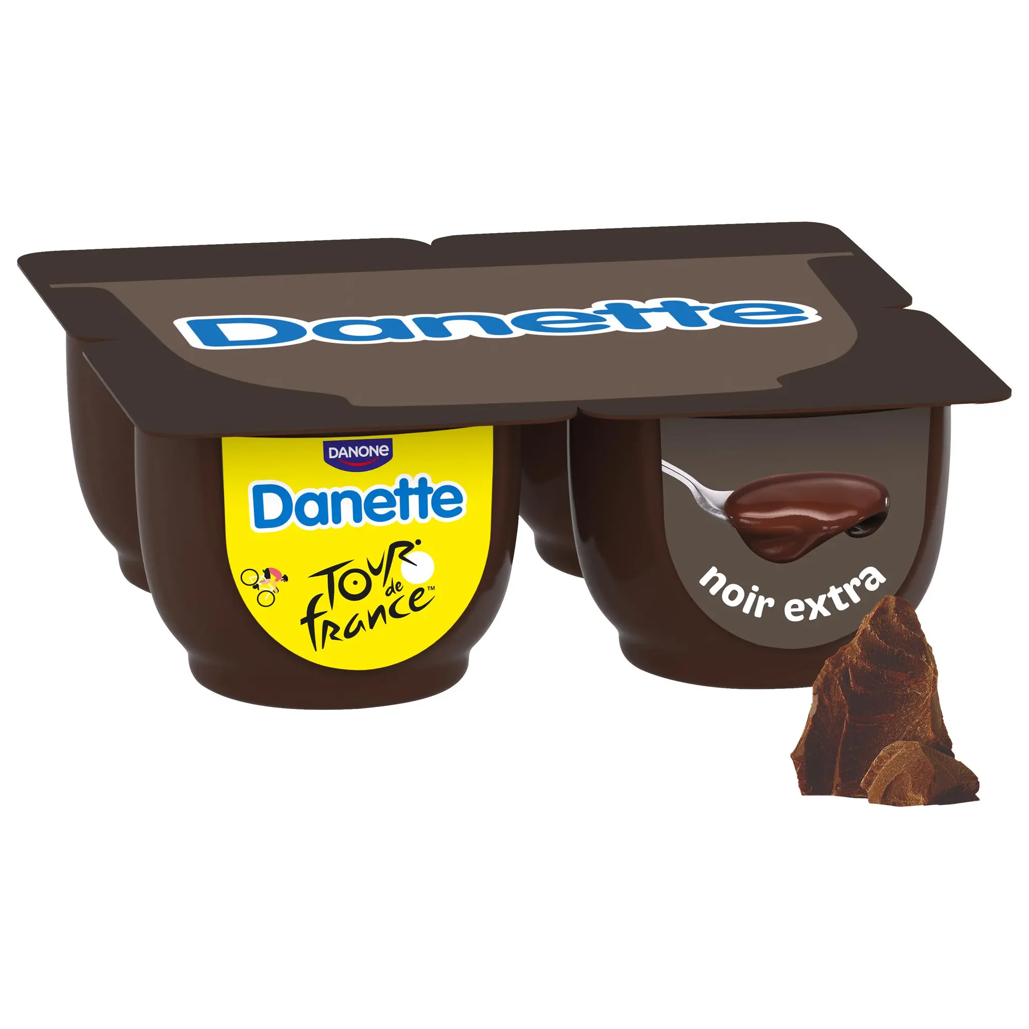 DANETTE Crème dessert chocolat noir extra
