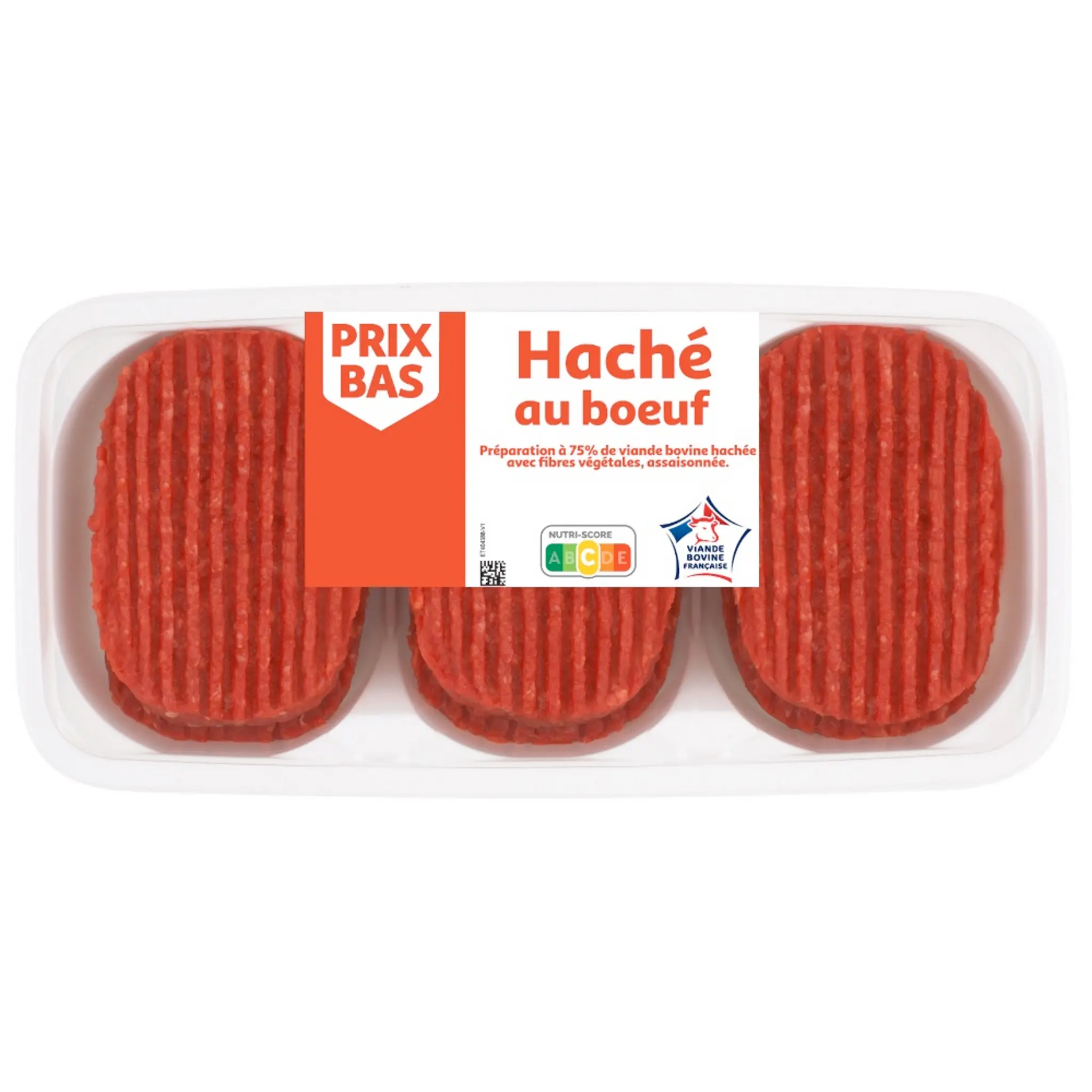 PRIX BAS Steaks hachés au bœuf
