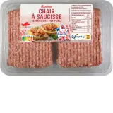 AUCHAN Chair à saucisse supérieur pur porc