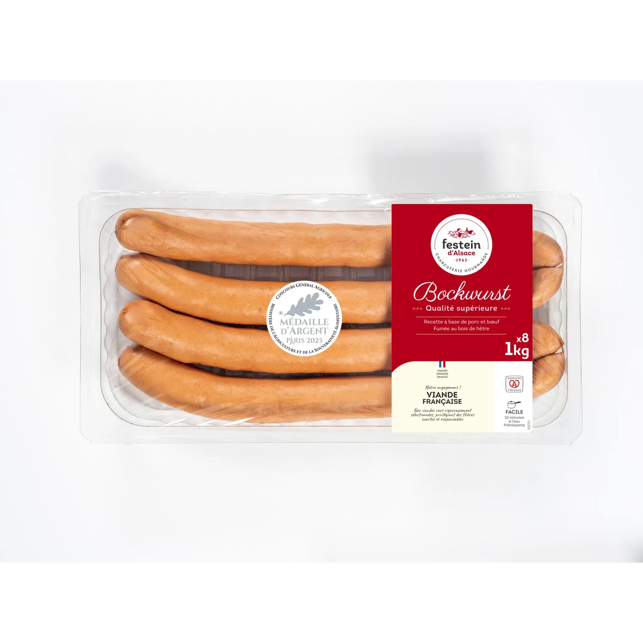 FESTEIN D'ALSACE Bockwurst saucisses