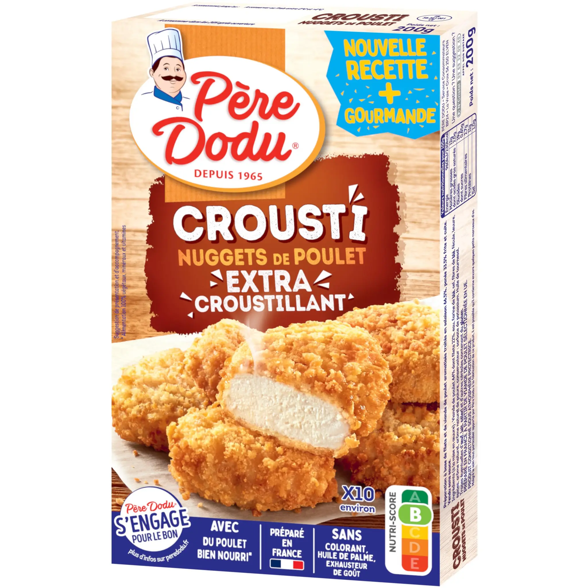 PERE DODU Crousti nuggets de poulet extra croustillant