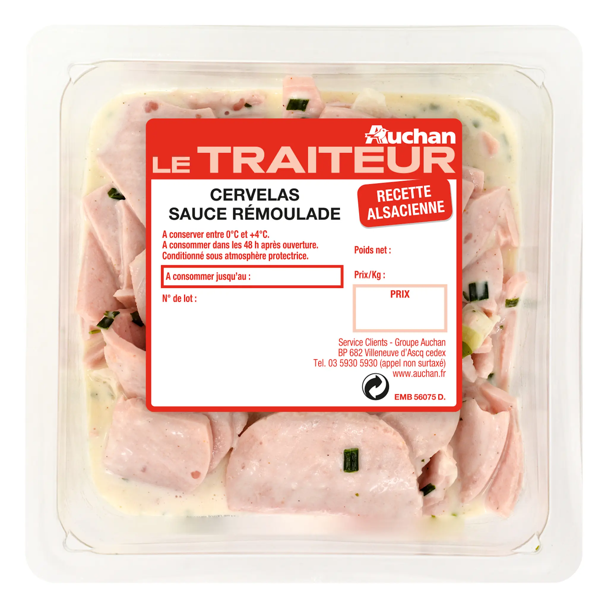 AUCHAN LE TRAITEUR Cervelas sauce rémoulade