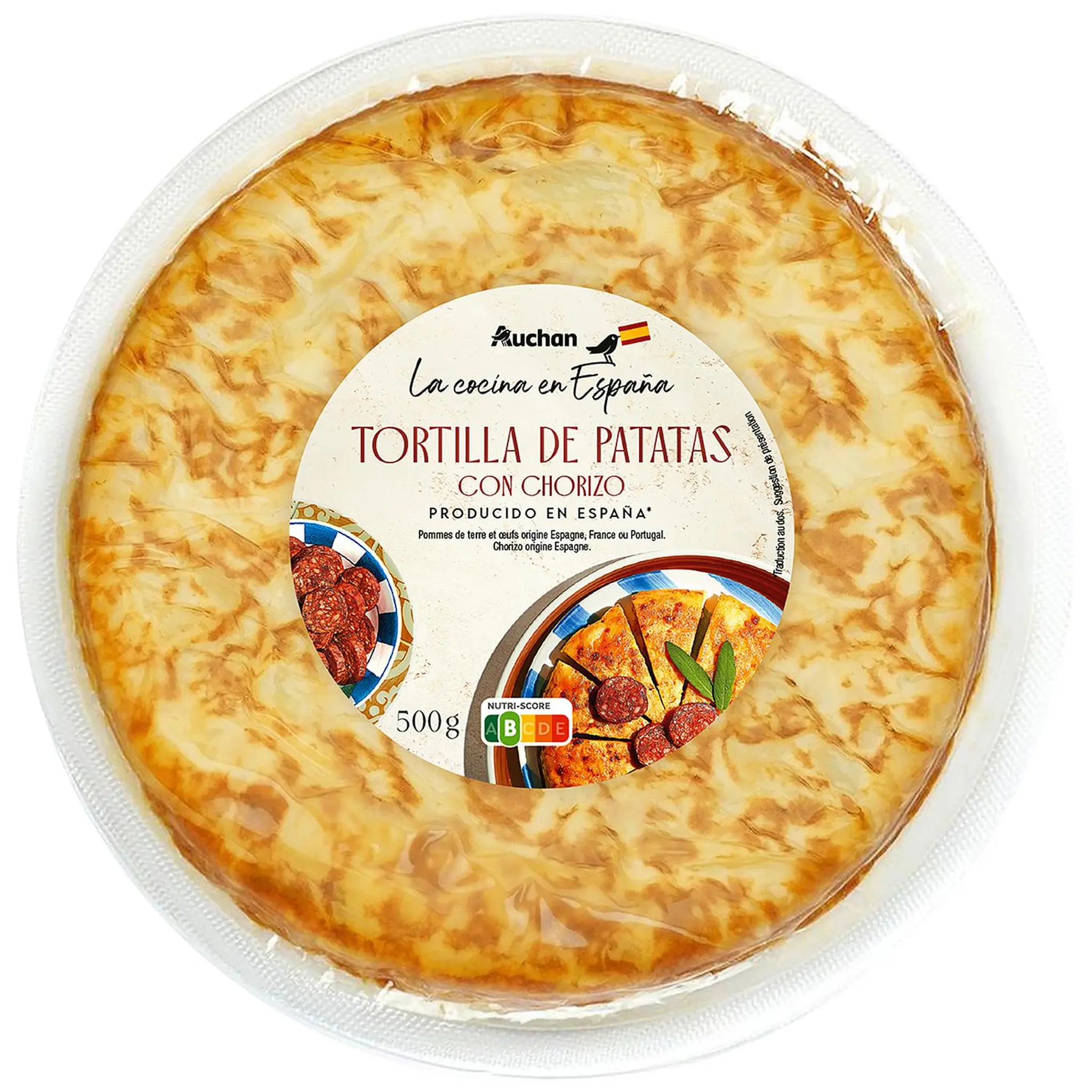 AUCHAN Tortilla au chorizo