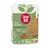 CÉRÉAL BIO Galettes fines épinards pignons