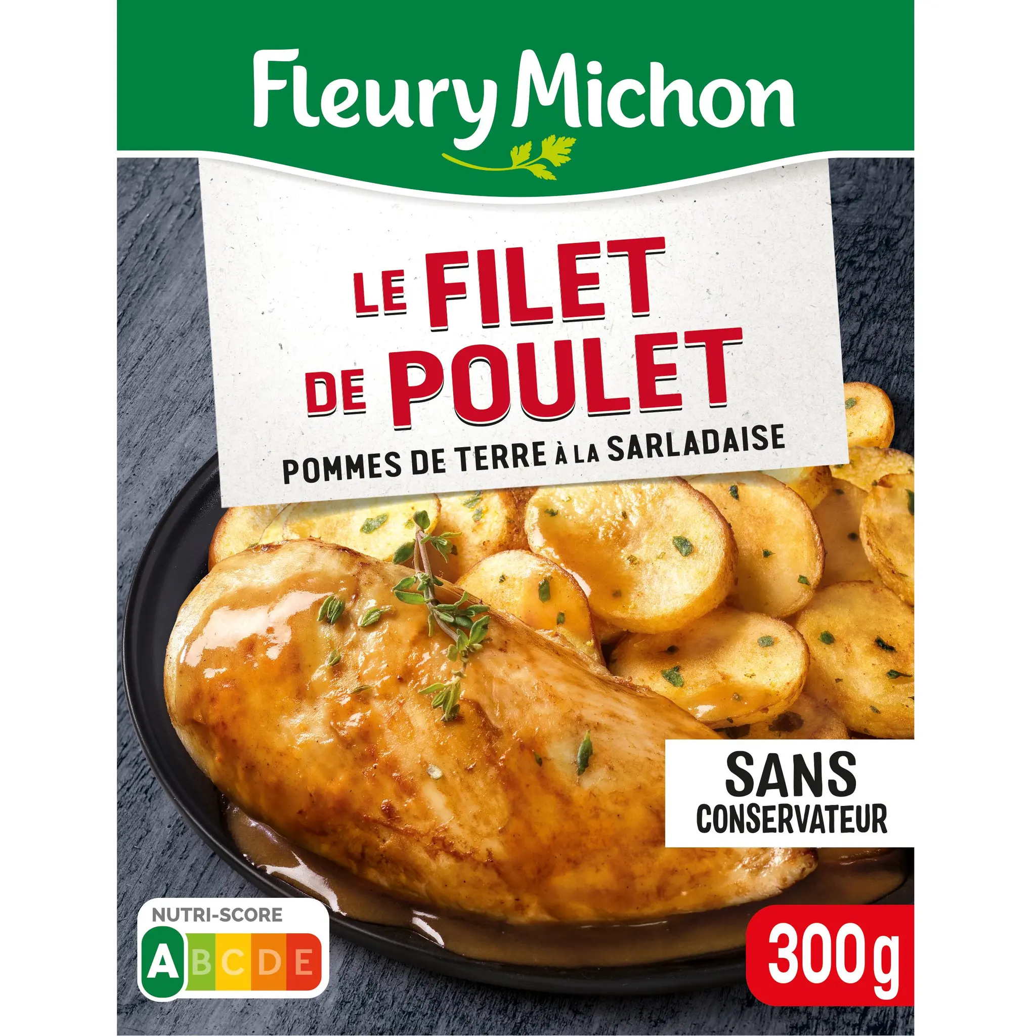 FLEURY MICHON Filet de poulet pommes de terre sarladaise
