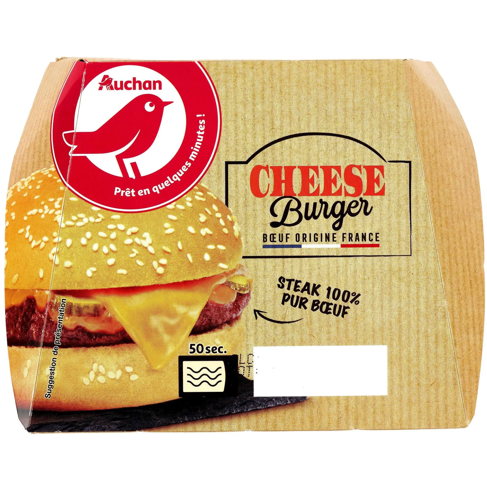 AUCHAN Pause snack cheeseburger